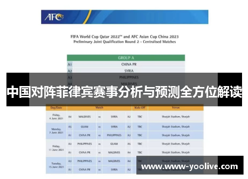 中国对阵菲律宾赛事分析与预测全方位解读